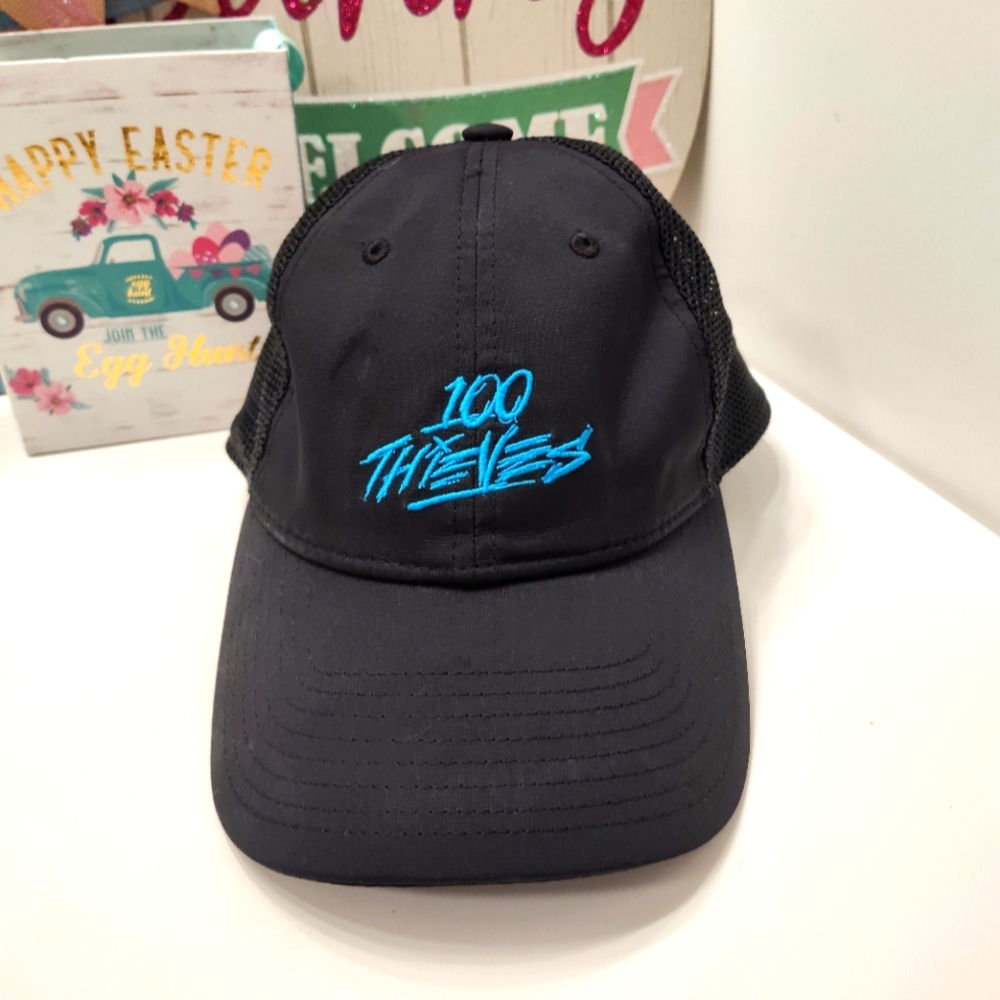 💙 EUC 100 Thieves Brand Jam Session Nylon Mesh Back Adjustable Trucker Hat, OS